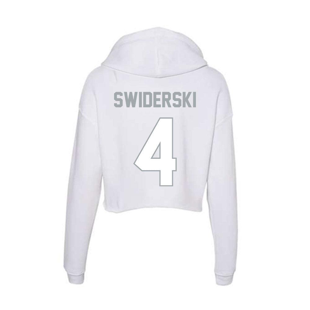 Ohio State - NCAA Women's Ice Hockey : Sara Swiderski - Classic Shersey Women's Crop Fleece Hoodie-1