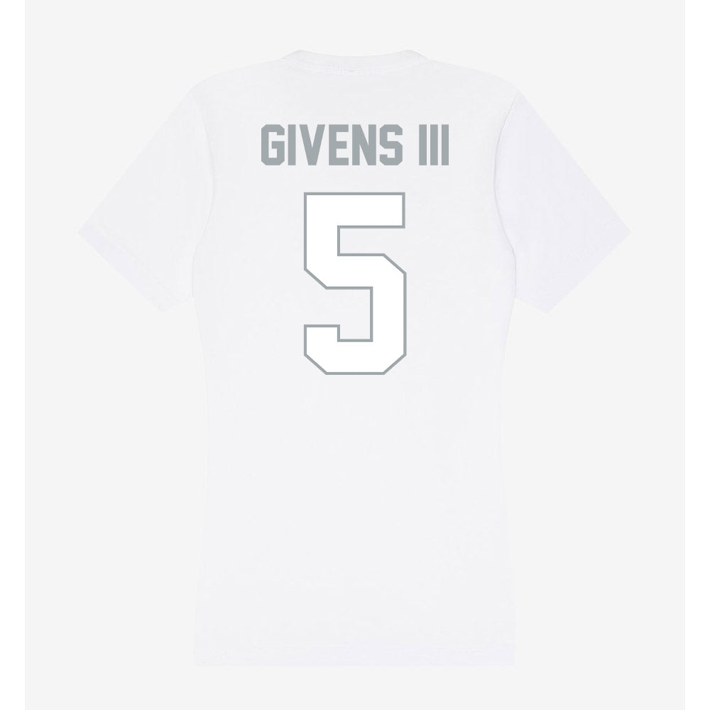 Ohio State - NCAA Men's Basketball : Curtis Givens III - Women's V-Neck T-Shirt-1