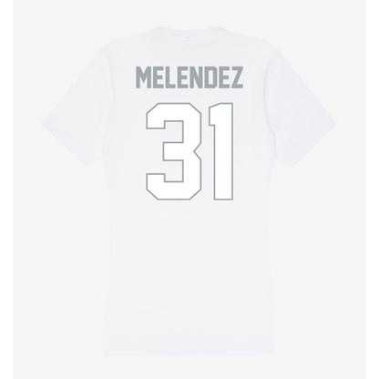 Ohio State - NCAA Men's Lacrosse : Russell Melendez - Women's V-Neck T-Shirt-1