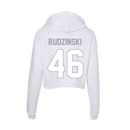 Ohio State - NCAA Football : Ryan Rudzinski - Women's Crop Fleece Hooded Sweatshirt-1