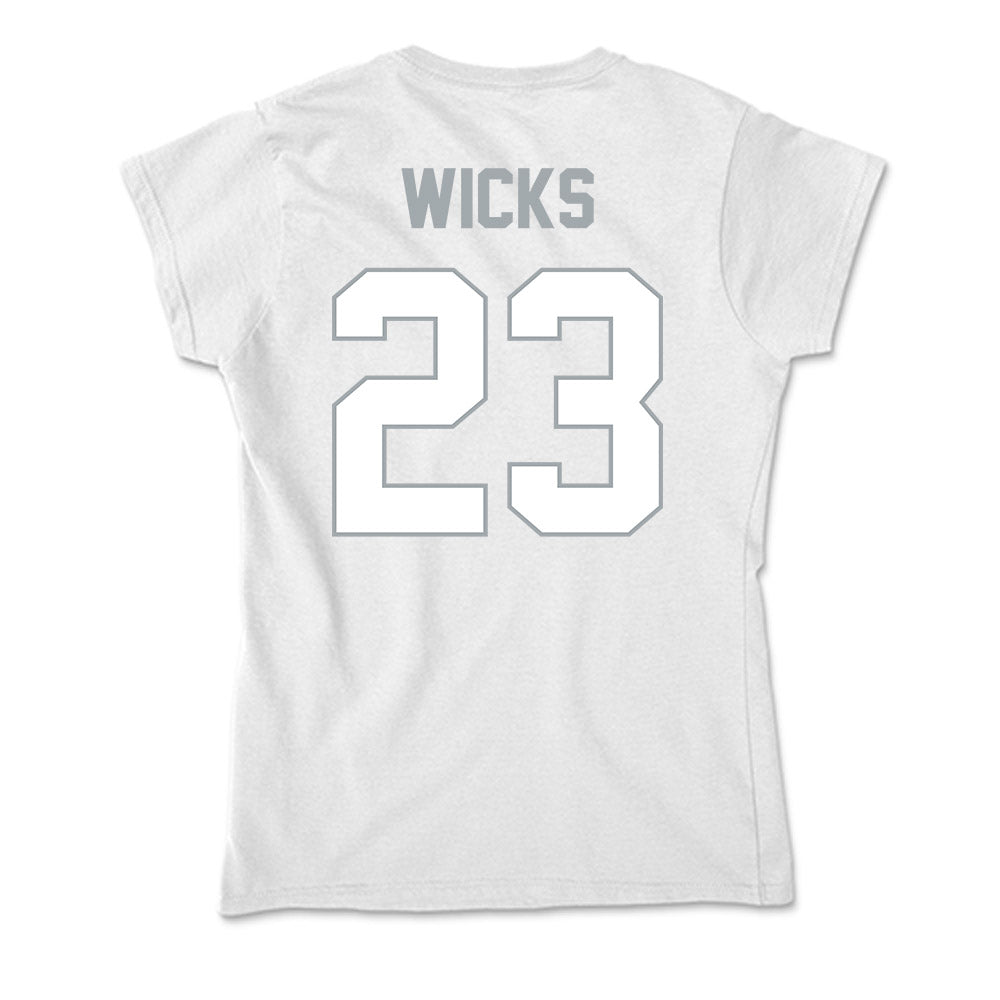 Ohio State - NCAA Women's Ice Hockey : Leah Wicks - Soft Style Women’s T-Shirt-1