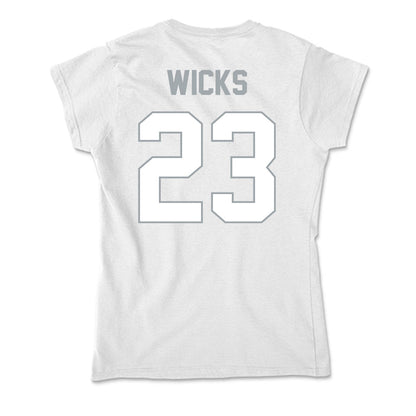 Ohio State - NCAA Women's Ice Hockey : Leah Wicks - Soft Style Women’s T-Shirt-1