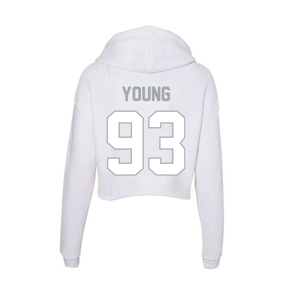 Ohio State - NCAA Football : Brady Young - Women's Crop Fleece Hoodie-1