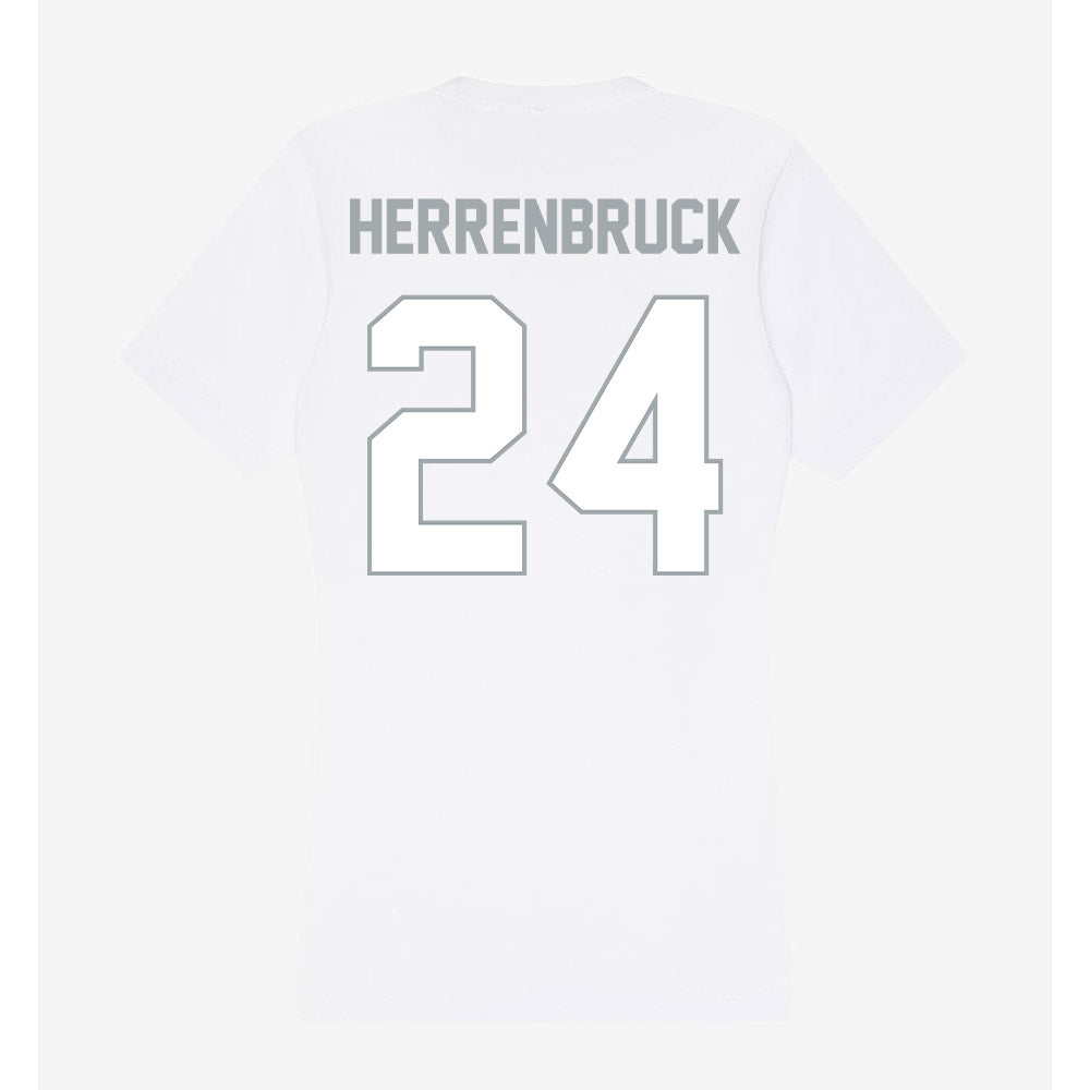 Ohio State - NCAA Baseball : Pierce Herrenbruck - Women's V-Neck T-Shirt-1