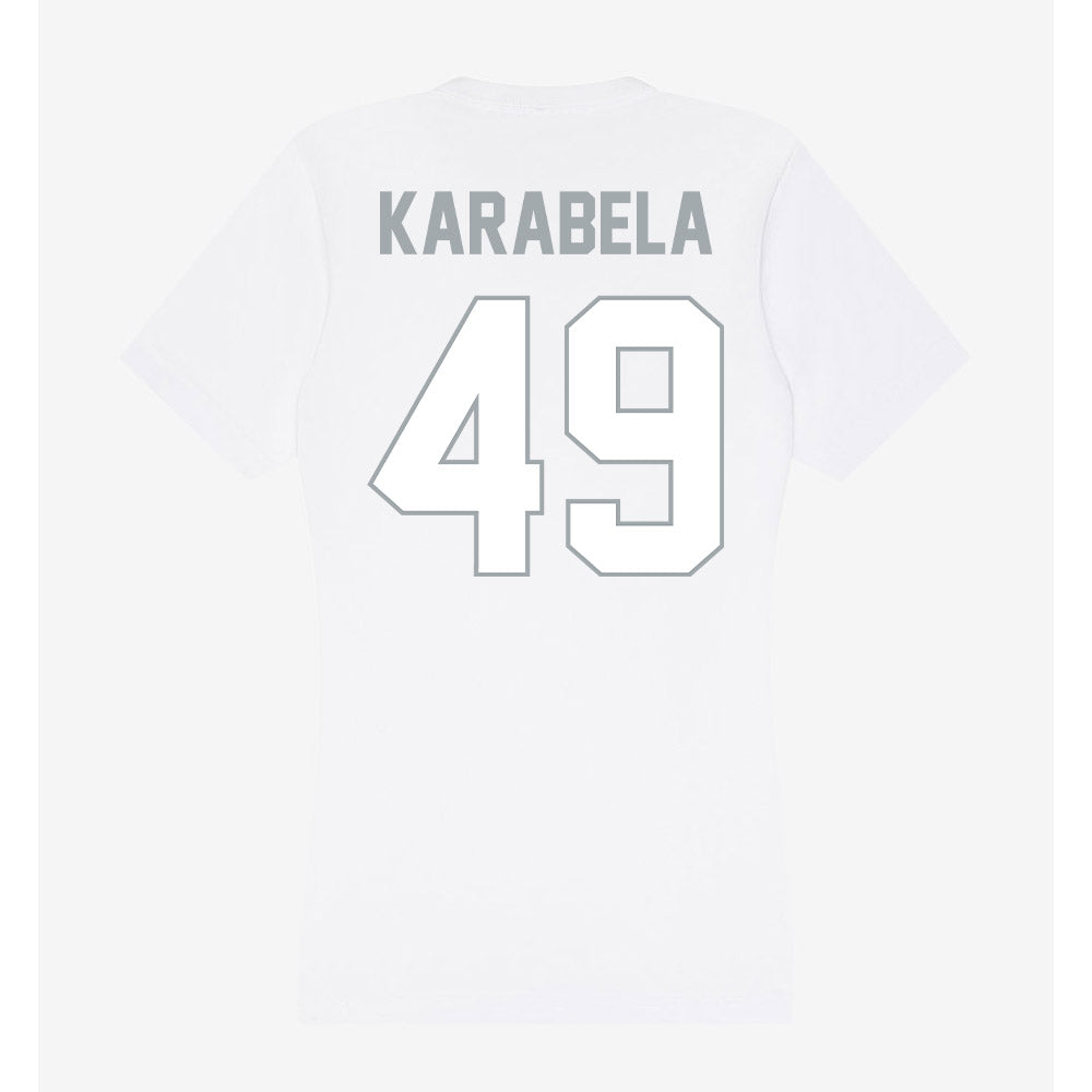 Ohio State - NCAA Men's Ice Hockey : Jake Karabela - Women's V-Neck T-Shirt-1
