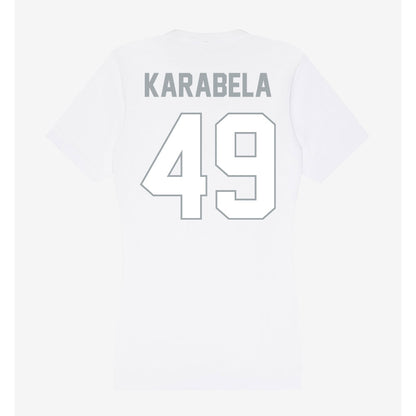 Ohio State - NCAA Men's Ice Hockey : Jake Karabela - Women's V-Neck T-Shirt-1