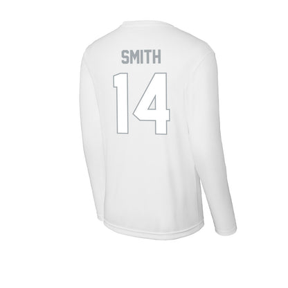 Ohio State - NCAA Men's Basketball : Junior Smith - Activewear Long Sleeve T-Shirt-1