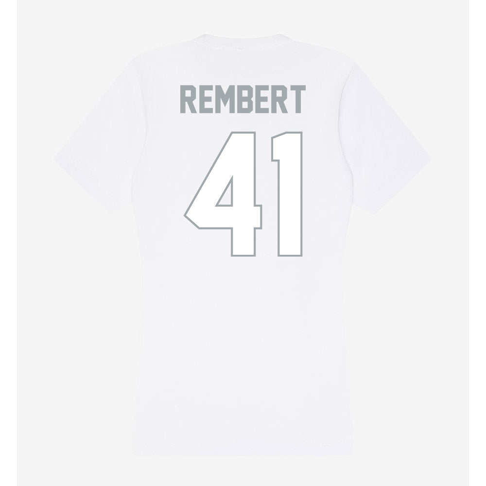 Ohio State - NCAA Football : Braxton Rembert - Women's V-Neck T-Shirt-1