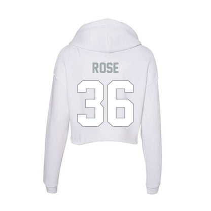 Ohio State - NCAA Baseball : Austin Rose - Women's Crop Fleece Hoodie-1