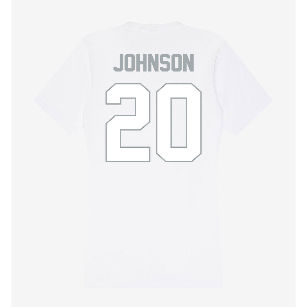 Ohio State - NCAA Football : Cincere Johnson - Women's V-Neck T-Shirt-1