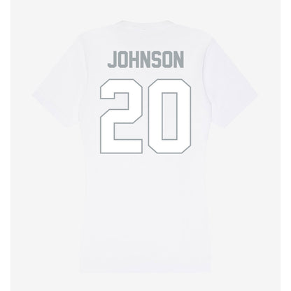 Ohio State - NCAA Football : Cincere Johnson - Women's V-Neck T-Shirt-1