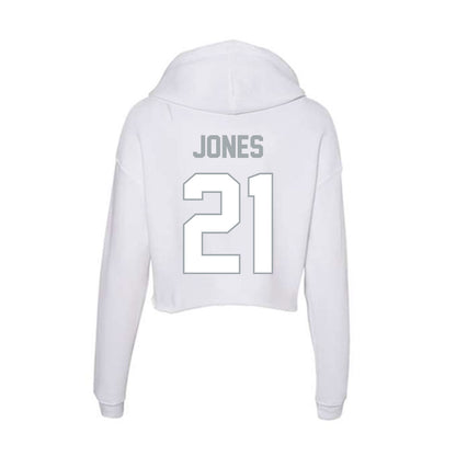 Ohio State - NCAA Football : Brenten Jones - Women's Crop Fleece Hooded Sweatshirt-1