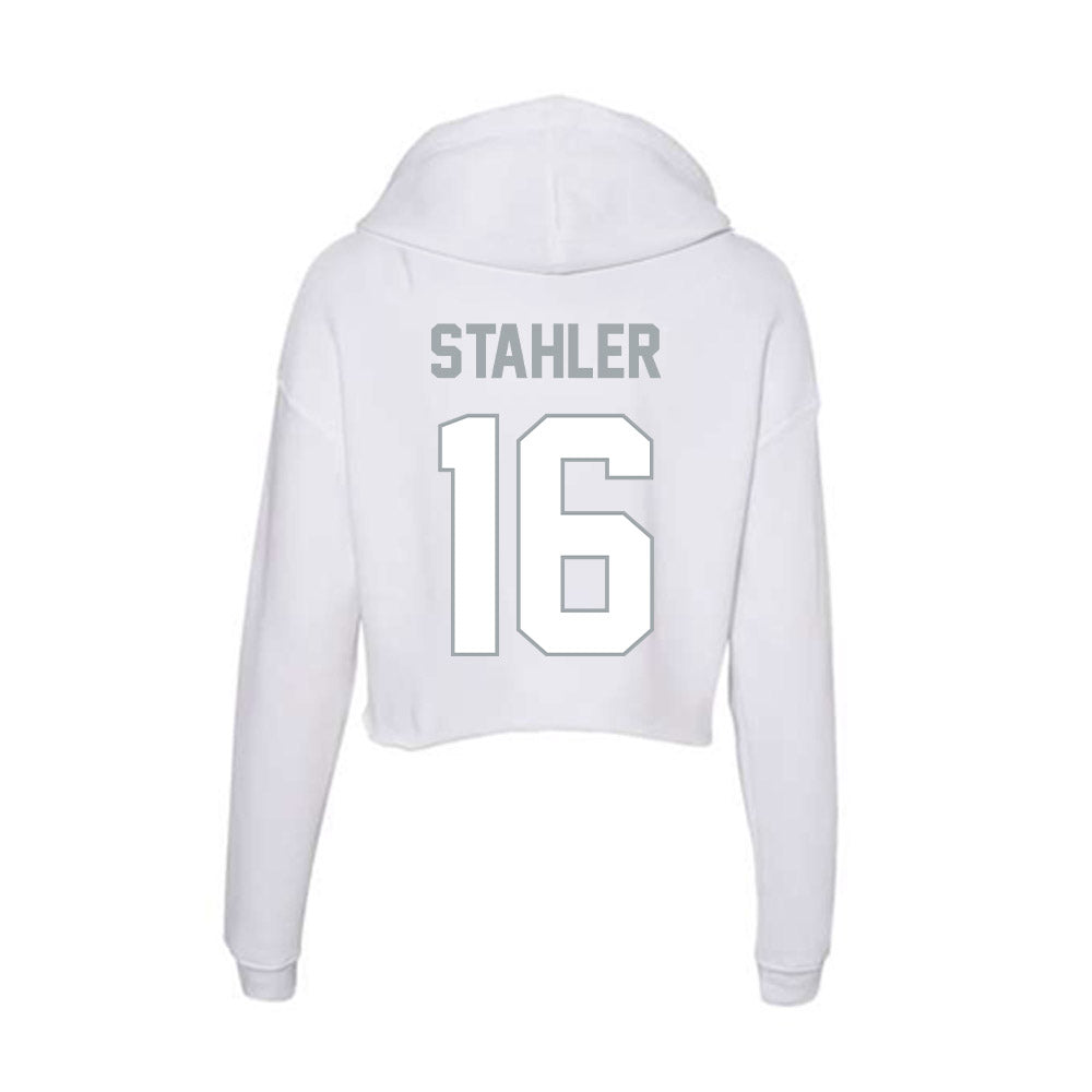 Ohio State - NCAA Women's Volleyball : Mia Stahler - Women's Crop Fleece Hoodie-1