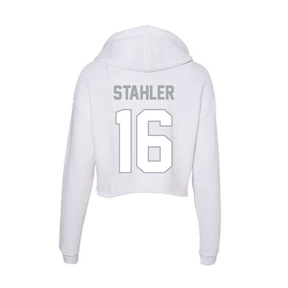 Ohio State - NCAA Women's Volleyball : Mia Stahler - Women's Crop Fleece Hoodie-1