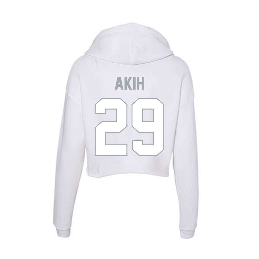 Ohio State - NCAA Football : Favour Akih - Women's Crop Fleece Hoodie-1