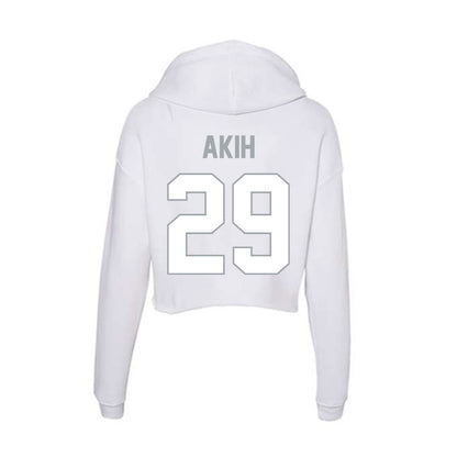 Ohio State - NCAA Football : Favour Akih - Women's Crop Fleece Hoodie-1