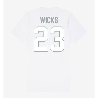 Ohio State - NCAA Women's Ice Hockey : Leah Wicks - Women's V-Neck T-Shirt-1