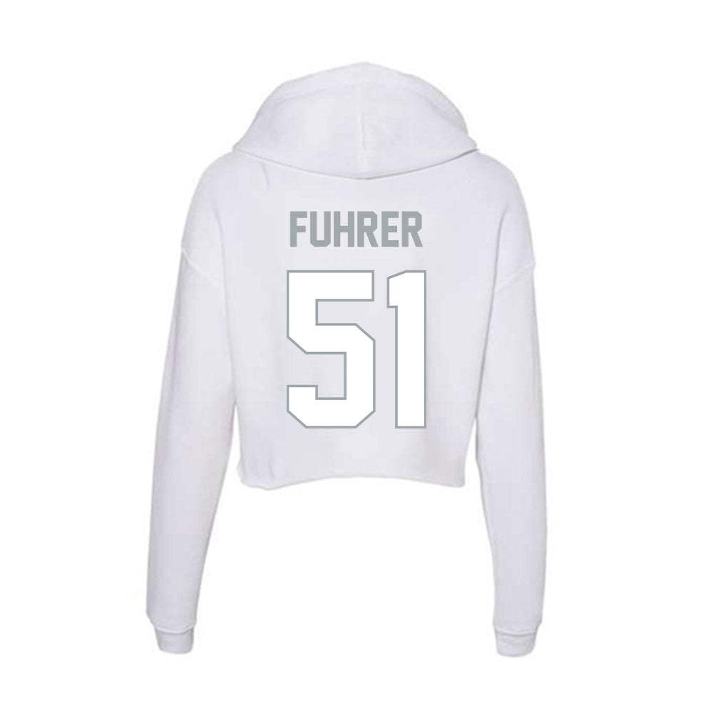 Ohio State - NCAA Baseball : Connor Fuhrer - Women's Crop Fleece Hoodie-1