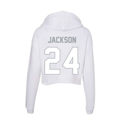 Ohio State - NCAA Football : Jakobi Jackson - Women's Crop Fleece Hooded Sweatshirt-1