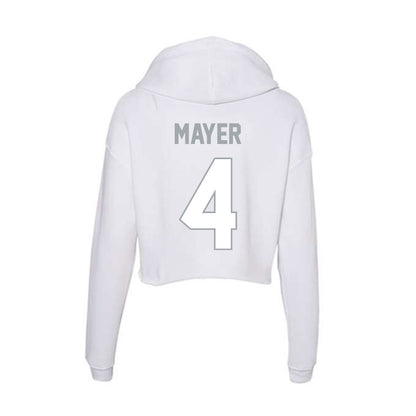Ohio State - NCAA Men's Lacrosse : Ben Mayer - Classic Shersey Women's Crop Fleece Hoodie-1