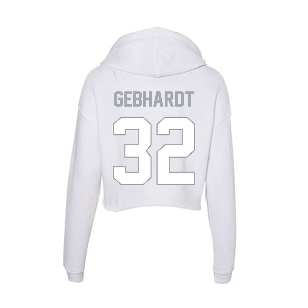 Ohio State - NCAA Football : Kaden Gebhardt - Women's Crop Fleece Hoodie-1