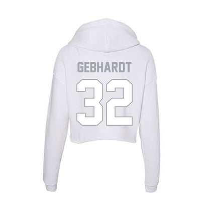 Ohio State - NCAA Football : Kaden Gebhardt - Women's Crop Fleece Hoodie-1