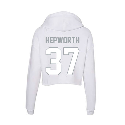 Ohio State - NCAA Men's Lacrosse : Zach Hepworth - Classic Shersey Women's Crop Fleece Hoodie-1