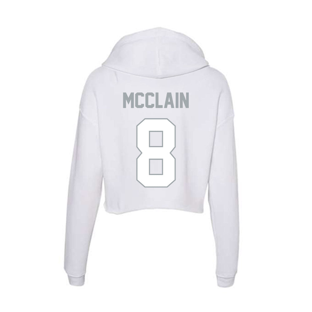 Ohio State - NCAA Football : Jaylen McClain - Women's Crop Fleece Hooded Sweatshirt-1