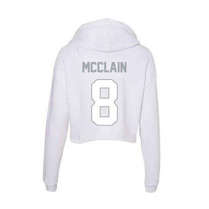 Ohio State - NCAA Football : Jaylen McClain - Women's Crop Fleece Hooded Sweatshirt-1