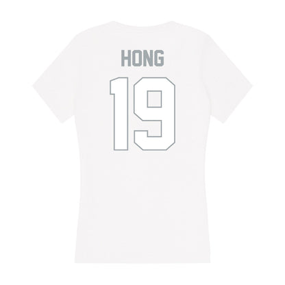 Ohio State - NCAA Men's Ice Hockey : James Hong - Classic Shersey Women's V-Neck T-Shirt-1