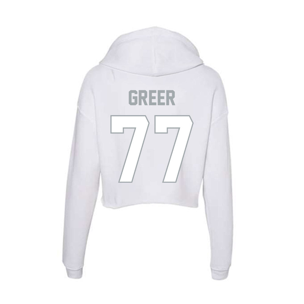 Ohio State - NCAA Football : Sam Greer - Women's Crop Fleece Hoodie-1