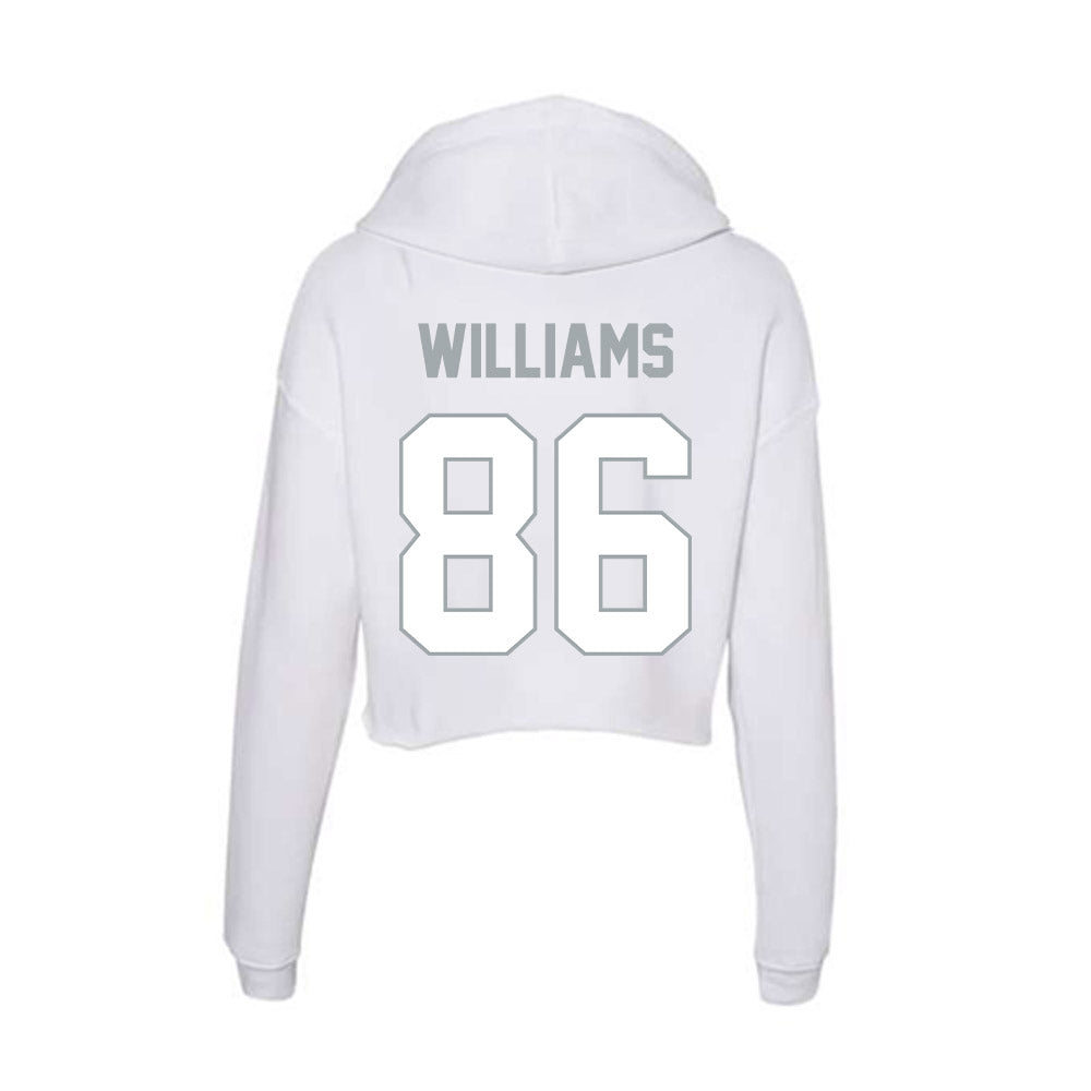 Ohio State - NCAA Football : Mason Williams - Women's Crop Fleece Hoodie-1
