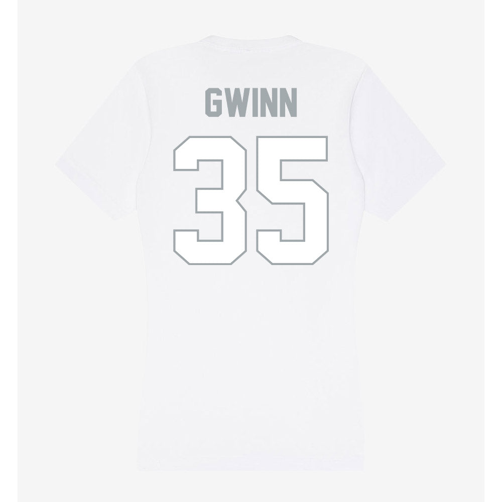 Ohio State - NCAA Football : Jaystin Gwinn - Women's V-Neck T-Shirt-1