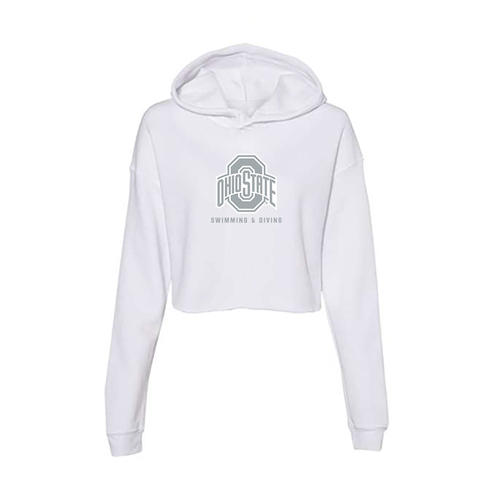 Ohio State - NCAA Women's Swimming & Diving : Shadee Montassier - Women's Crop Fleece Hoodie-0