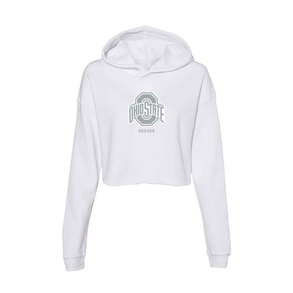 Ohio State - NCAA Men's Soccer : Ryan Sullivan - Women's Crop Fleece Hooded Sweatshirt-0