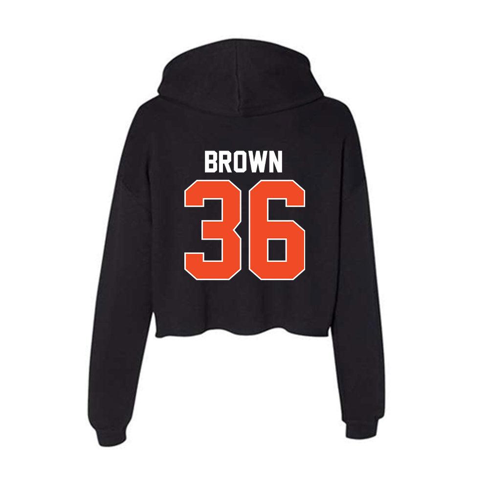 Florida - NCAA Football : Vincent Brown - Women's Crop Fleece Hoodie-1