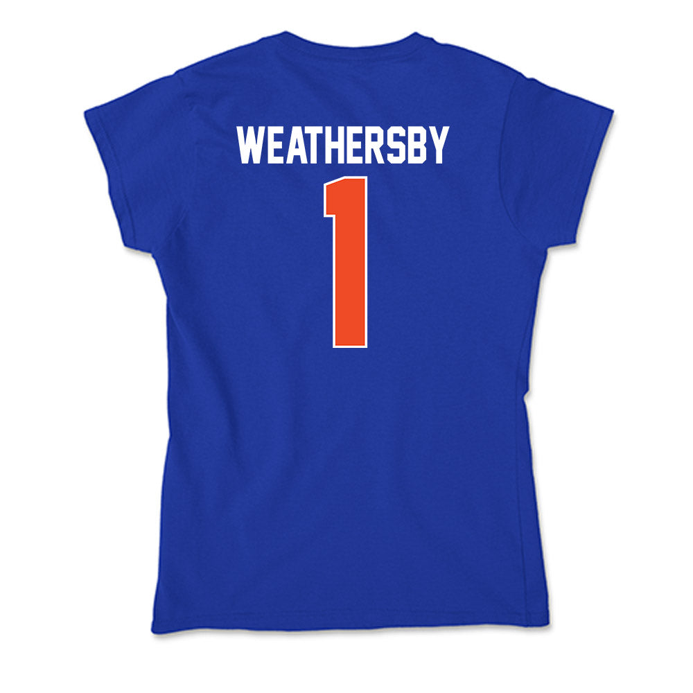 Florida - NCAA Women's Basketball : Jade Weathersby - Soft Style Women’s T-Shirt-1