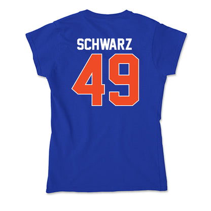 Florida - NCAA Baseball : Colton Schwarz - Soft Style Women’s T-Shirt-1