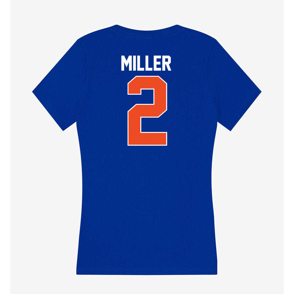 Florida - NCAA Baseball : Sam Miller - Women's V-Neck T-Shirt-1