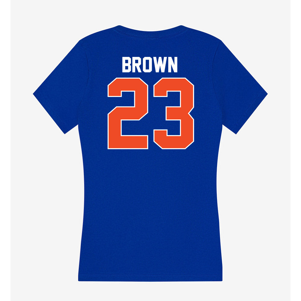 Florida - NCAA Men's Basketball : AJ Brown - Women's V-Neck T-Shirt-1