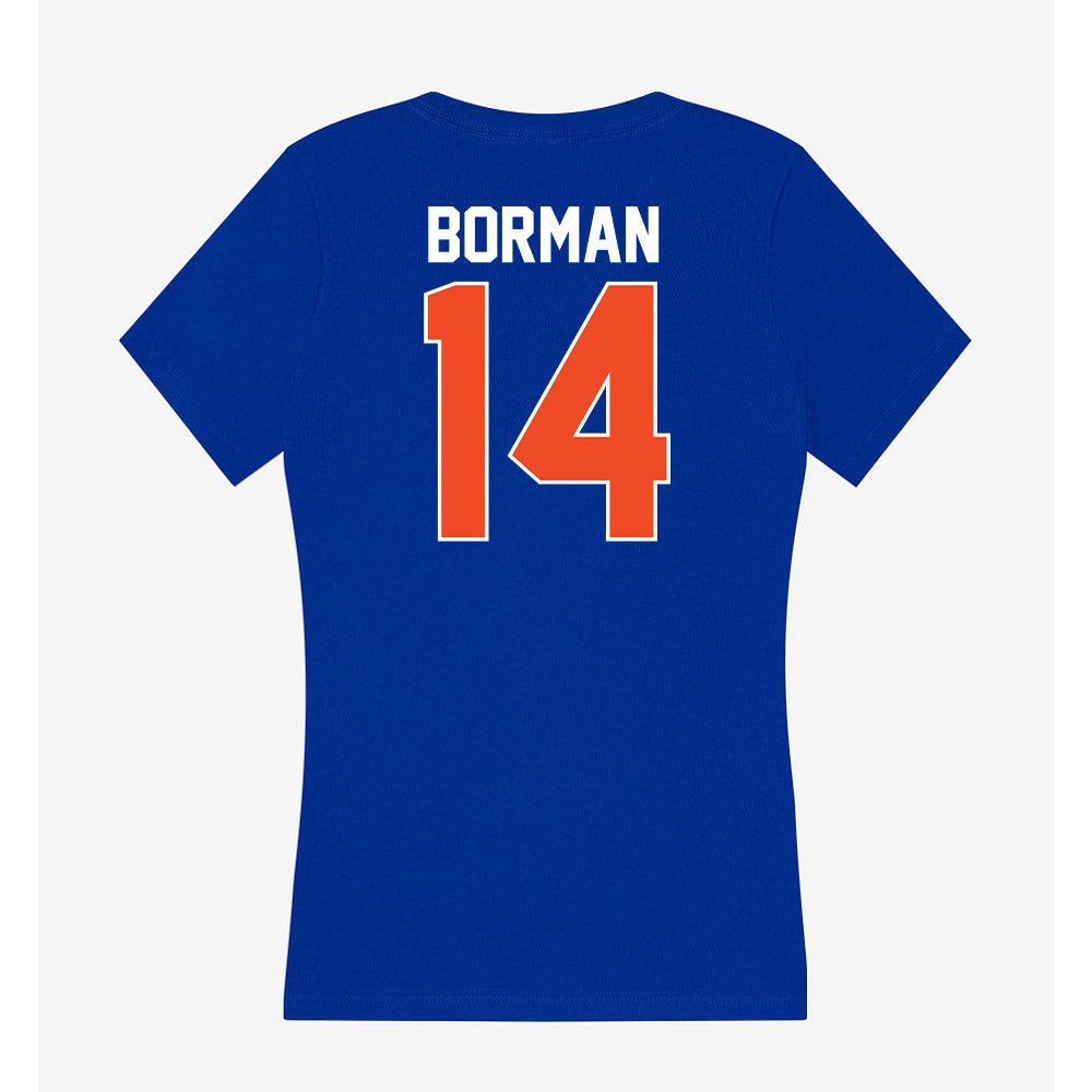 Florida - NCAA Women's Soccer : Tatum Borman - Women's V-Neck T-Shirt-1