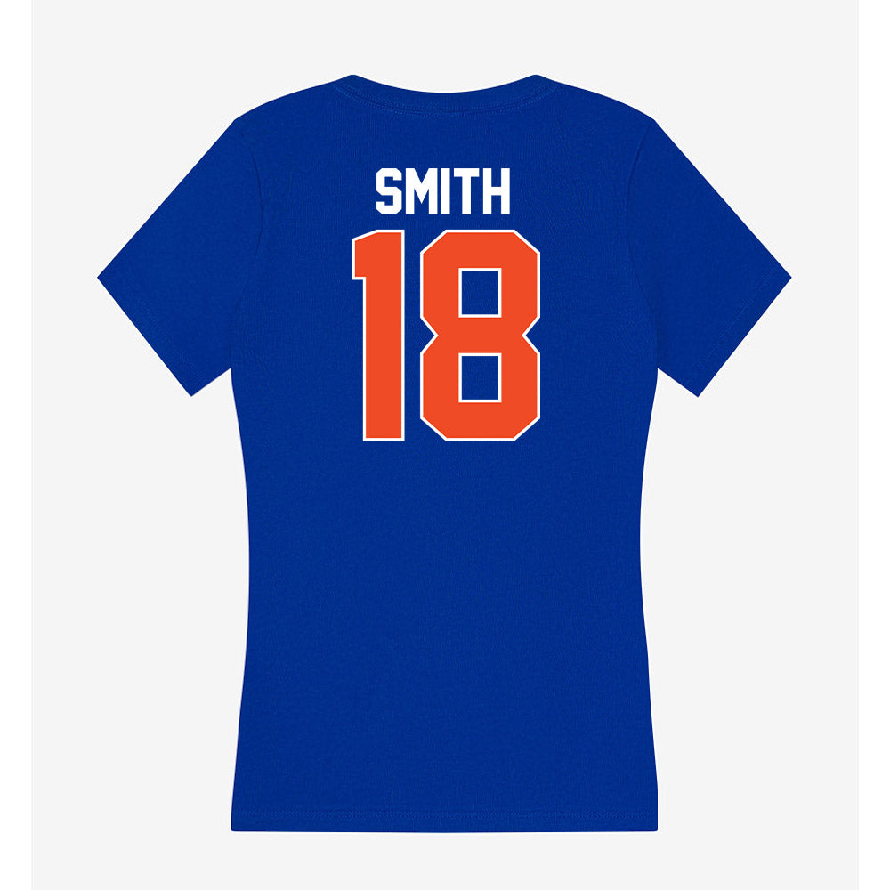Florida - NCAA Women's Soccer : Kelsey Smith - Women's V-Neck T-Shirt-1