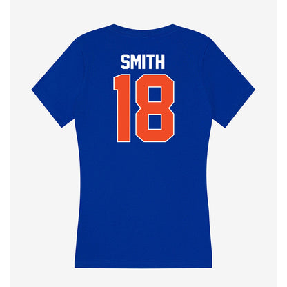 Florida - NCAA Women's Soccer : Kelsey Smith - Women's V-Neck T-Shirt-1