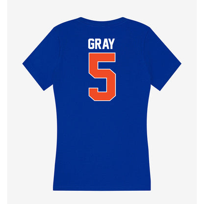 Florida - NCAA Women's Soccer : Mia Gray - Women's V-Neck T-Shirt-1