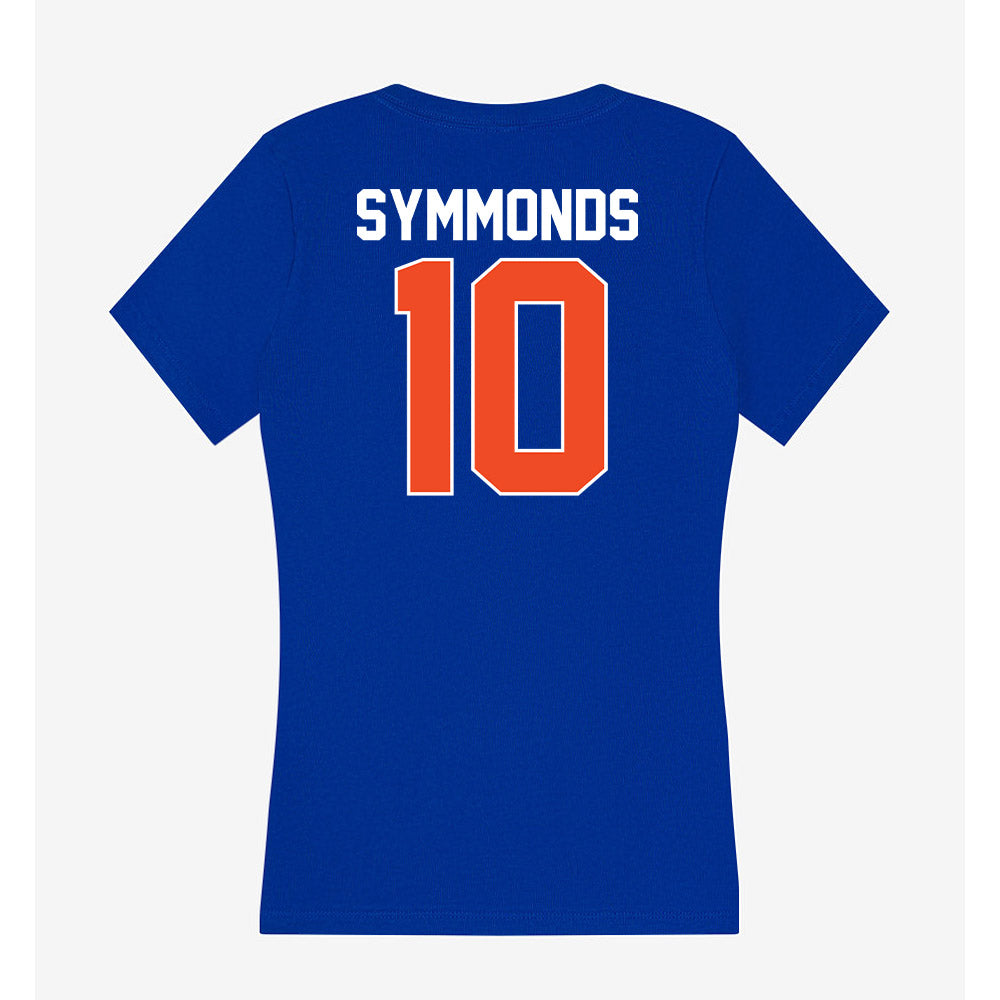 Florida - NCAA Women's Soccer : Adia Symmonds - Women's V-Neck T-Shirt-1
