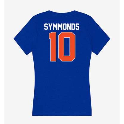 Florida - NCAA Women's Soccer : Adia Symmonds - Women's V-Neck T-Shirt-1