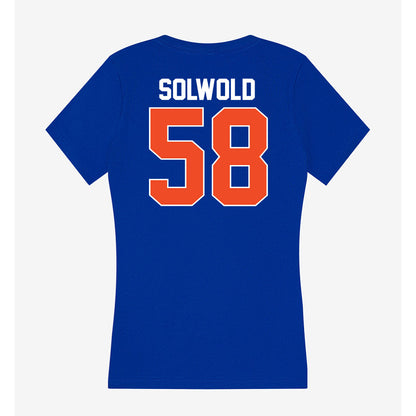 Florida - NCAA Football : Hunter Solwold - Women's V-Neck T-Shirt-1