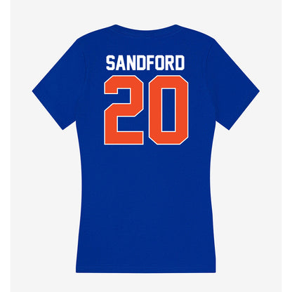 Florida - NCAA Baseball : Schuyler Sandford - Women's V-Neck T-Shirt-1