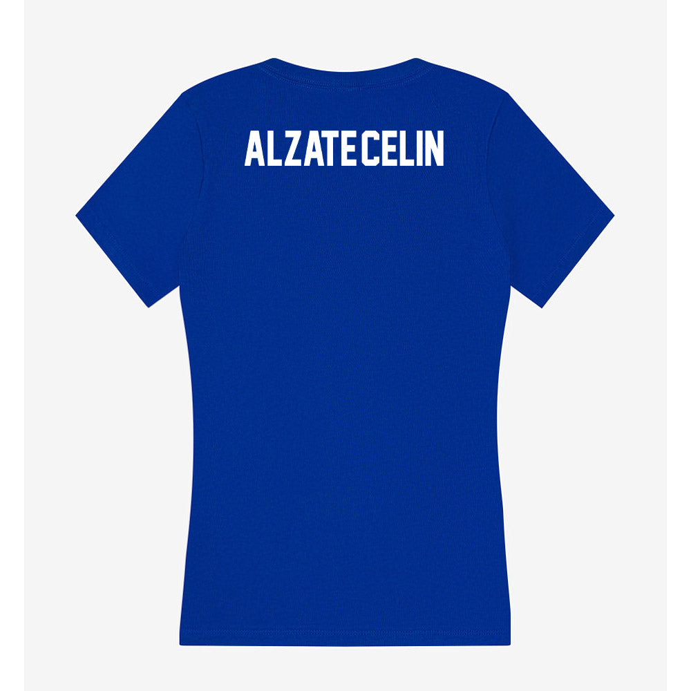 Florida - NCAA Men's Swimming & Diving : Santiago Alzate-Celin - Women's V-Neck T-Shirt-1