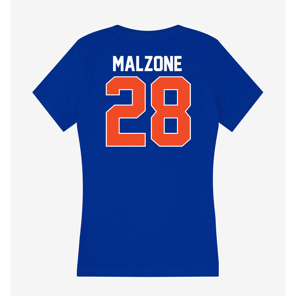 Florida - NCAA Baseball : AJ Malzone - Women's V-Neck T-Shirt-1